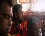 Dhoni in maa Dewri mandir