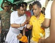 Mahendra singh Dhoni in maa Dewri mandir